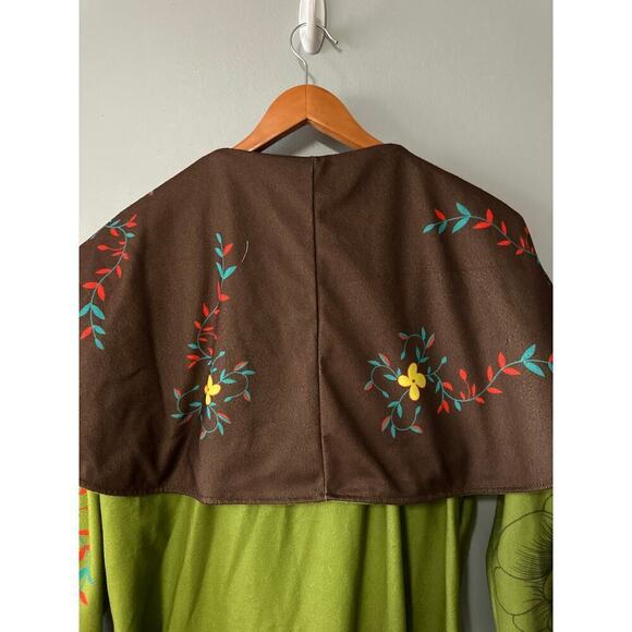 Womens Size L Miss Look Legends Of The Forest Coat Cape - Picture 6 of 8